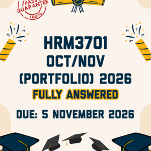 HRM3701 OCTOBER/NOVEMBER (PORTFOLIO) 2026 - FULLY ANSWERED (DUE 5 NOVEMBER 2026)
