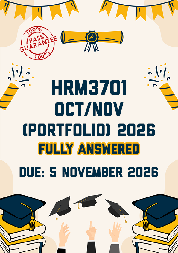 HRM3701 OCTOBER/NOVEMBER (PORTFOLIO) 2026 - FULLY ANSWERED (DUE 5 NOVEMBER 2026)
