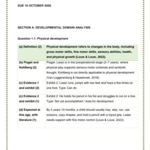 CAD1501 Assignment 5 2026 Portfolio | Due 16 October 2026 - Distinction Guaranteed