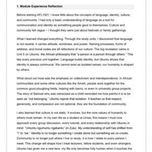 AFL1501 Assignment 5 2026 Portfolio | Due 28 October 2026 - Distinction Guaranteed