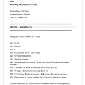 AIS3711 Assignment 5 2026 | Due 30 October 2026 - Distinction Guaranteed