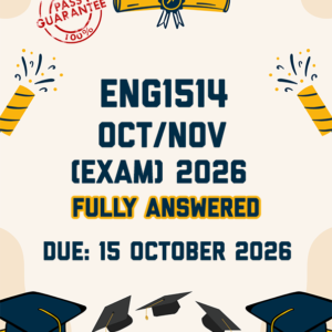 ENG1514 OCTOBER/NOVEMBER (EXAM) 2026 - FULLY ANSWERED (DUE 15 OCTOBER 2026)