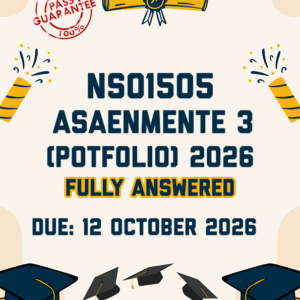 NSO1505 ASAEMENTE 3 (POTFOLIO) 2026 - FULLY ANSWERED (DUE 12 OCTOBER 2026)